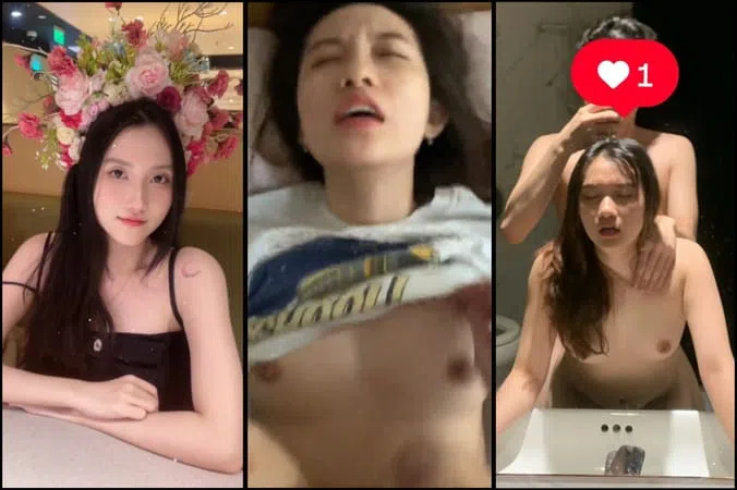 Ảnh thumbnail video [Hot] Lê Hoàng Ánh 2k6 sinh viên UEH xinh đẹp ngoại tình bị người yêu tung video bú cu nuốt tinh doggy trước gương rên la dâm sướng lồn