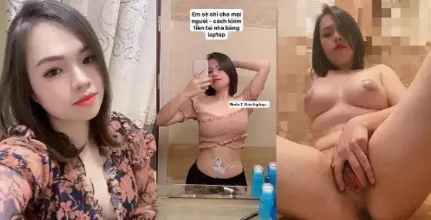 Ảnh thumbnail video Con Mai Anh Mai Tròn lộ clip thủ dâm ngực khủng vú to căng mọng tay ngoáy lồn hồng hào nước dâm chảy ròng ròng con đĩ này rên la sướng điên cong người bóp ti mạnh