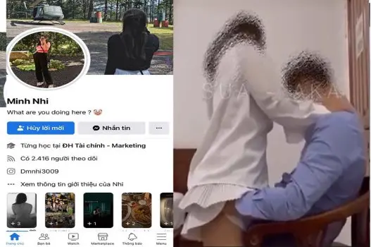 Ảnh thumbnail video Clip Minh Nhi sinh viên ĐH tài chính làm tình với trai con điếm sinh viên Minh Nhi bị thằng trai cặc dài khoét lồn thâm đen hột le to nước lồn ngon ngọt tuôn ra lênh láng nó rên khản mông cong nhún mạnh hứng từng cú dập như máy khâu