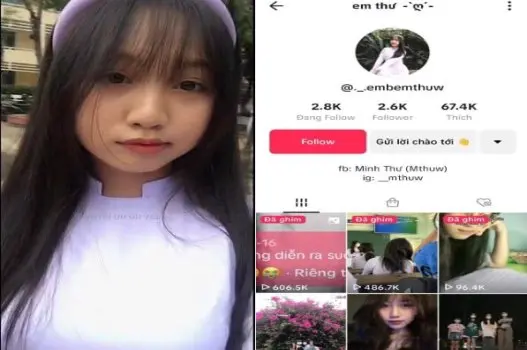 Ảnh thumbnail video Nữ sinh Thư TikTok mới nổi lộ video nóng bỏng