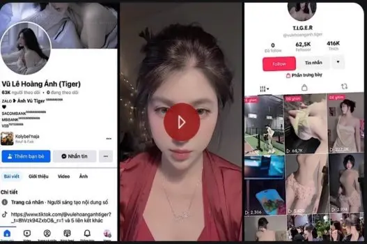 Ảnh thumbnail video Bị lộ clip sex Vũ Lê Hoàng Ánh - Tiktoker ngực lớn